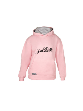 Sudadera Rosa Real Zaragoza Infantil