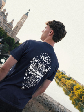 Camiseta Iconos de Zaragoza Azul