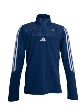SUDADERA 1/4 ZIP FORRO AZUL ADIDAS