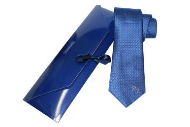 CORBATA SEDA AZUL