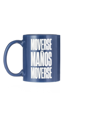 TAZA AZUL MARINO 'MOVERSE MAÑOS MOVERSE'