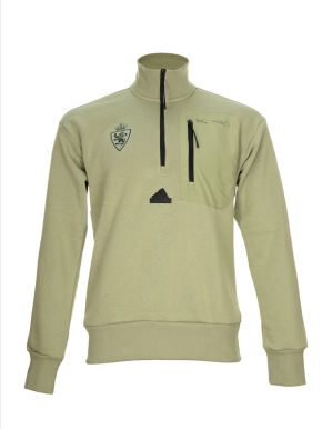 Sudadera 1/4 ZIP Verde Adidas