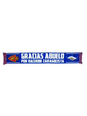 Bufanda "Gracias abuelo por hacerme zaragocista"