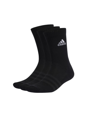 CALCETINES ADIDAS CUSHIONED NEGROS 3 PARES