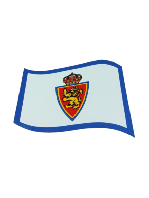 Pegatina bandera Real Zaragoza