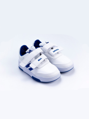 ZAPATILLAS ADIDAS VELCRO BLANCAS Y AZULES