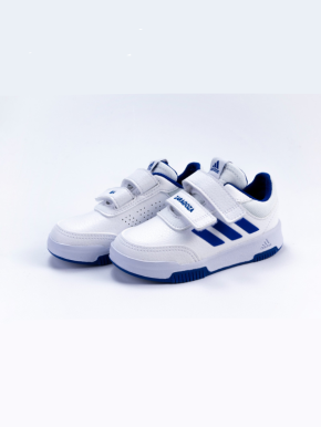 ZAPATILLAS ADIDAS VELCRO BLANCAS Y AZULES